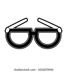 Glasses isolated symbol