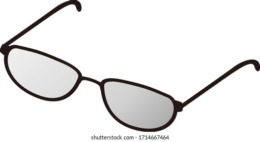 a glasses isolated vector illustration