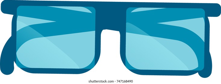 Glasses isolated vector illustration