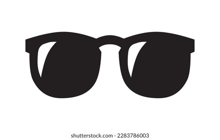  glasses isolated. Vector glasses model icons. Sunglasses, glasses, isolated on white background. Silhouettes. Various shapes - stock illustration.