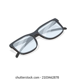 Gafas isométricas de estilo moderno. Diseño vectorial moderno .