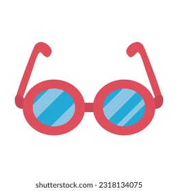 Glasses item patrick day design illustration