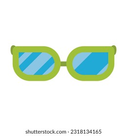 Glasses item patrick day design illustration