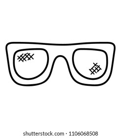 
 Glasses, also known as eyeglasses or spectacles 
