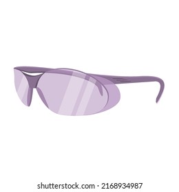 glasses for laser hair removal, purple glasses, accessory for a beautician, eye protection from laser beams