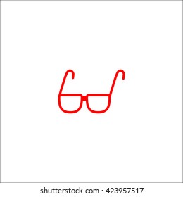 glasses, lenses, icon