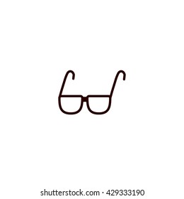 glasses, lenses, icon