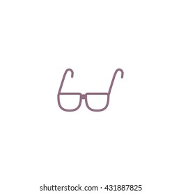 glasses, lenses, icon