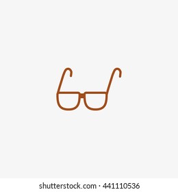 glasses, lenses, icon