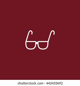 glasses, lenses, icon