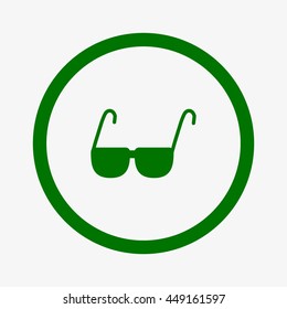 glasses, lenses, icon