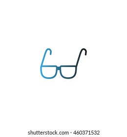 glasses, lenses, icon