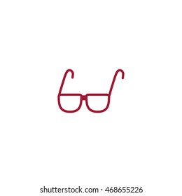 glasses, lenses, icon
