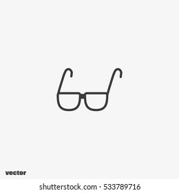 glasses, lenses, icon