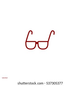 glasses, lenses, icon
