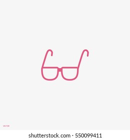 glasses, lenses, icon