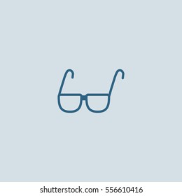 glasses, lenses, icon