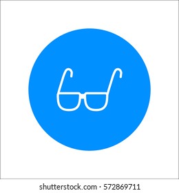 glasses, lenses, icon