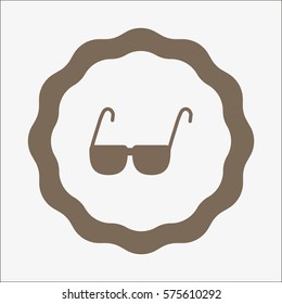 glasses, lenses, icon