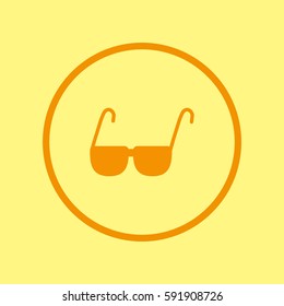 glasses, lenses, icon