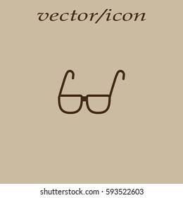 glasses, lenses, icon
