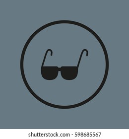 glasses, lenses, icon