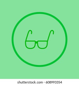 glasses, lenses, icon