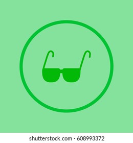 glasses, lenses, icon
