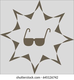 glasses, lenses, icon