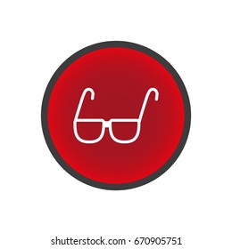 glasses, lenses, icon