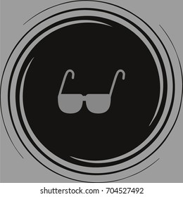 glasses, lenses, icon