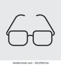 Glasses line icon