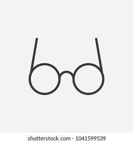 Glasses line icon