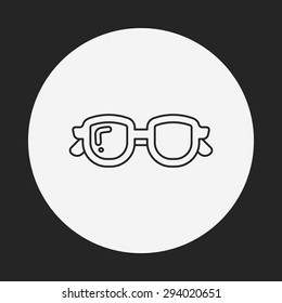 glasses line icon