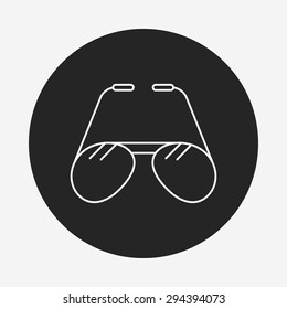 glasses line icon