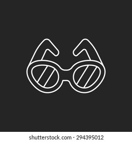 glasses line icon