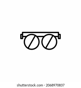 Glasses line icon design concept 