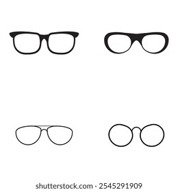 Glasses Line Icon. Editable Stroke. Pixel Perfect. For Mobile and Web