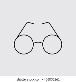 Glasses line icon. Eps-10.