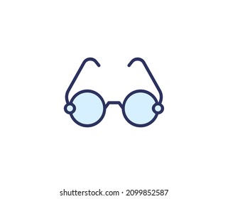 Glasses line icon. High quality outline symbol for web design or mobile app. Thin line sign for design logo. Color outline pictogram on white background