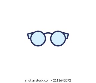 Glasses line icon. High quality outline symbol for web design or mobile app. Thin line sign for design logo. Color outline pictogram on white background