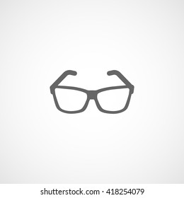 Glasses Line Icon On White Background