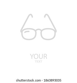 glasses line icon, outline vector illustration.