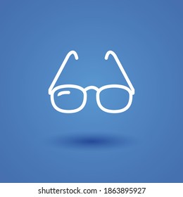 glasses line icon, outline vector illustration.