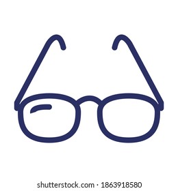 glasses line icon, outline vector illustration.