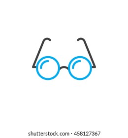 glasses line icon, outline vector logo, linear pictogram isolated on white, pixel perfect illustration