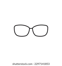 Glasses line icon, sunglasses logo vector
