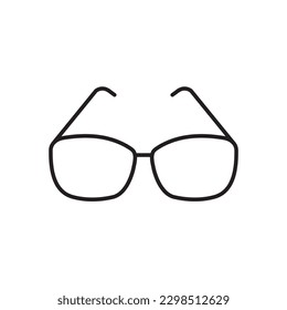 Glasses line icon, sunglasses logo vector