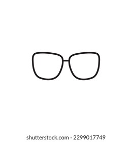 Glasses line icon, sunglasses logo vector