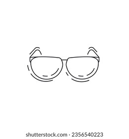 glasses line icon. sunglasses thin line icon.